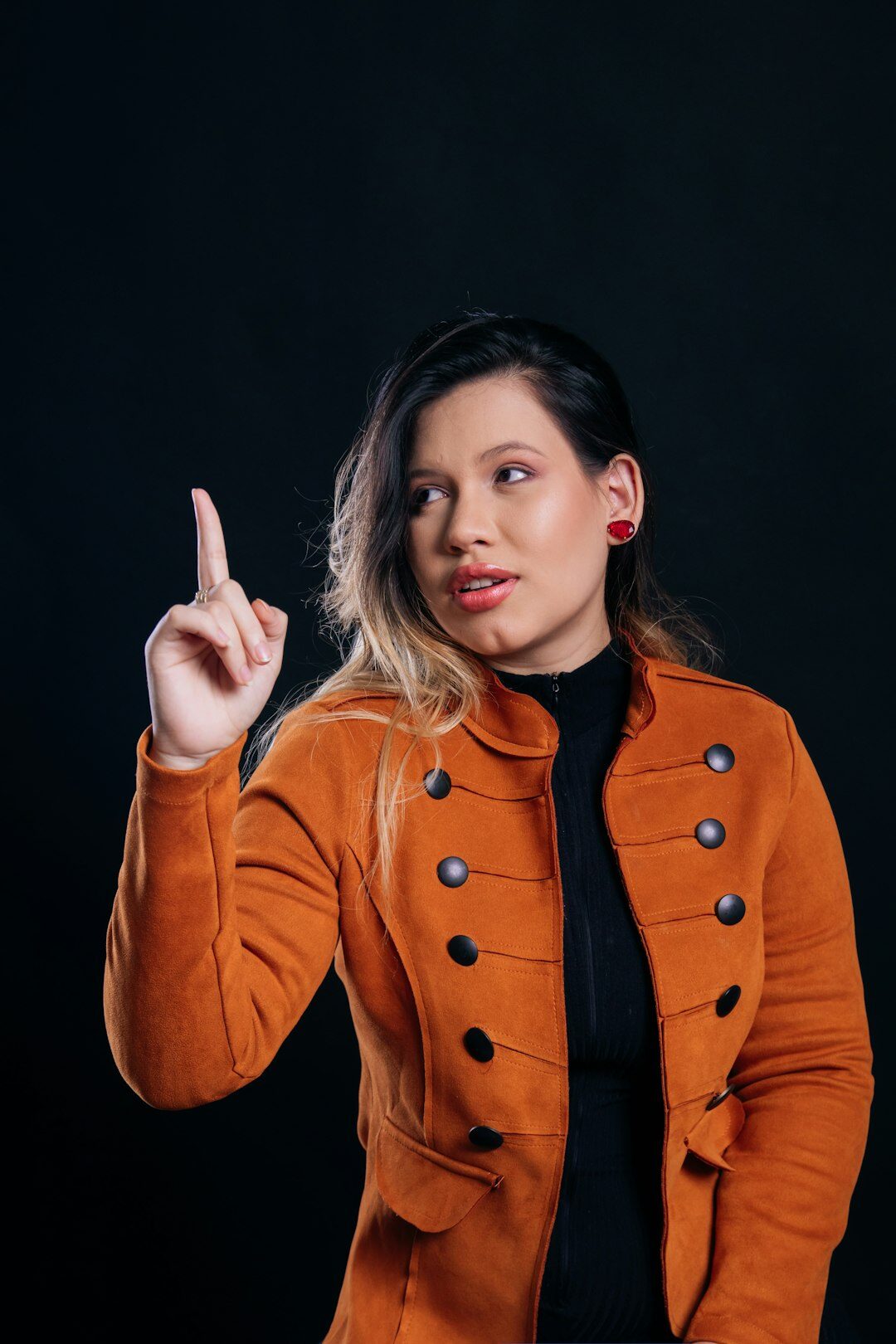 Studio portrait of a female communication coach