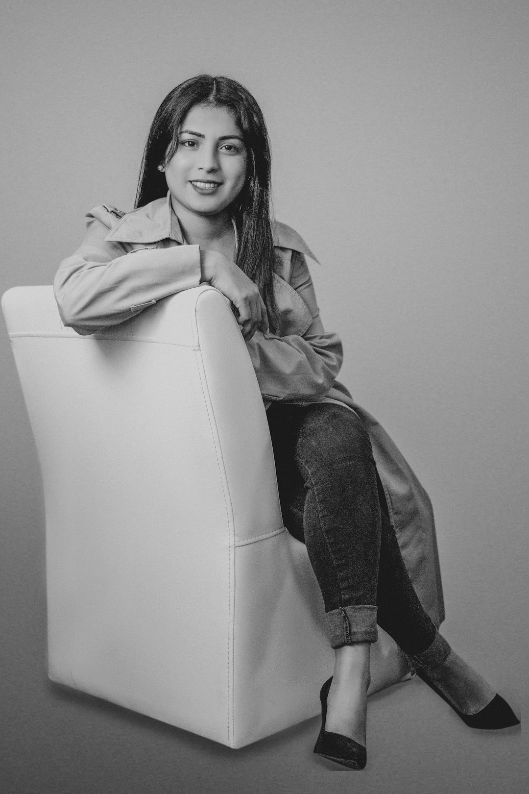 Studio portrait of a female psychologist